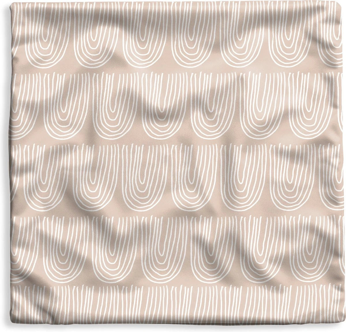 Kussenhoes 60x60 Cm - Zomer - Bogen - Wit - Katoen / Polyester - Voor Binnen 3 Kussenhoes 60x60 Cm - Zomer - Bogen - Wit - Katoen / Polyester - Voor Binnen