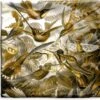 Kussenhoes 50x50 Cm - Trochilidae - Ernst Haeckel - Goud - Katoen / Polyester - Voor Binnen -Pillowmonkey 1200x1151 195