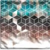 Kussenhoes 40x40 Cm - Abstract - Kubus - Goud - Patronen - Luxe - Katoen / Polyester - Voor Binnen