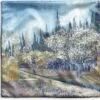 Kussenhoes 45x45 Cm - Boomgaard Tegen Cipressen - Vincent Van Gogh - Katoen / Polyester - Voor Binnen