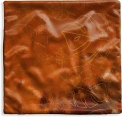 Kussenhoes 45x45 Cm - Patronen - Luxe - Blad - Goud - Katoen / Polyester - Voor Binnen