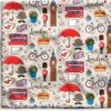 Kussenhoes 40x40 Cm - Patroon - Tekeningen - Londen - Katoen / Polyester - Voor Binnen -Pillowmonkey 1200x1151 228