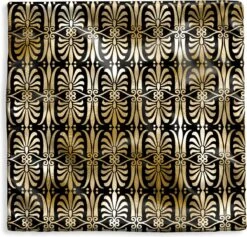 Kussenhoes 45x45 Cm - Patronen - Art Deco - Goud - Katoen / Polyester - Voor Binnen