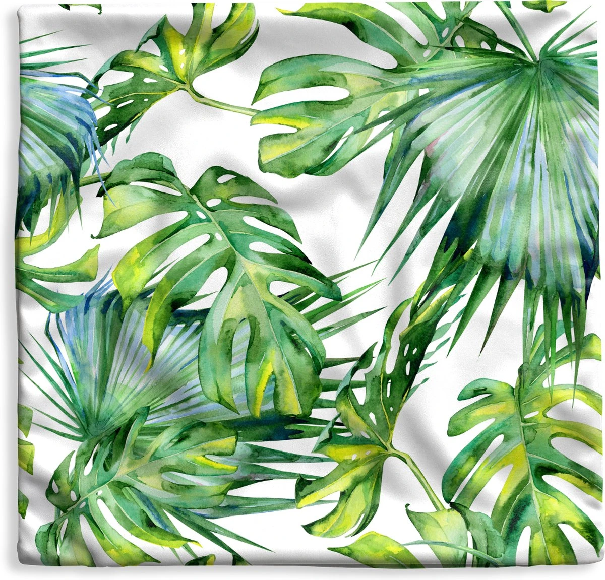 Kussenhoes 50x50 Cm - Monstera - Patroon - Waterverf - Meisjes - Kinderen - Jongens - Kids - Katoen / Polyester - Voor Binnen 3 Kussenhoes 50x50 Cm - Monstera - Patroon - Waterverf - Meisjes - Kinderen - Jongens - Kids - Katoen / Polyester - Voor Binnen