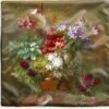 Kussenhoes 50x50 Cm - Stilleven Met Bloemen In Een Griekse Vaas: Allegorie Op De Lente - Schilderij Van G.J.J Van Os - Katoen / Polyester - Voor Binnen -Pillowmonkey 1200x1151 239