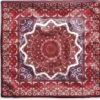 Kussenhoes 60x60 Cm - Perzisch Tapijt - Mandala - Rood - Katoen / Polyester - Voor Binnen