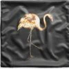 Kussenhoes 50x50 Cm - Flamingo - Vogel - Goud - Zwart - Katoen / Polyester - Voor Binnen -Pillowmonkey 1200x1151 36