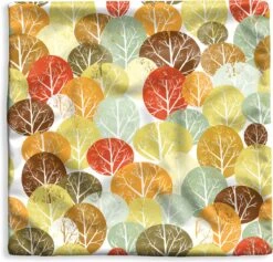 Kussenhoes 40x40 Cm - Herfst - Illustratie - Bomen - Katoen / Polyester - Voor Binnen