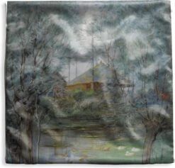 Kussenhoes 50x50 Cm - Hooischelf - Piet Mondriaan - Katoen / Polyester - Voor Binnen