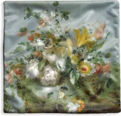 Kussenhoes 60x60 Cm - Bloemen - Oude Meesters - Barok - Katoen / Polyester - Voor Binnen