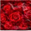 Kussenhoes 40x40 Cm - Bloemen - Rozen - Rood - Katoen / Polyester - Voor Binnen -Pillowmonkey 1200x1151 69