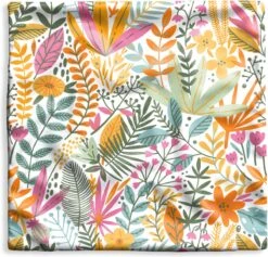 Kussenhoes 60x60 Cm - Zomer - Bloemen - Planten - Katoen / Polyester - Voor Binnen