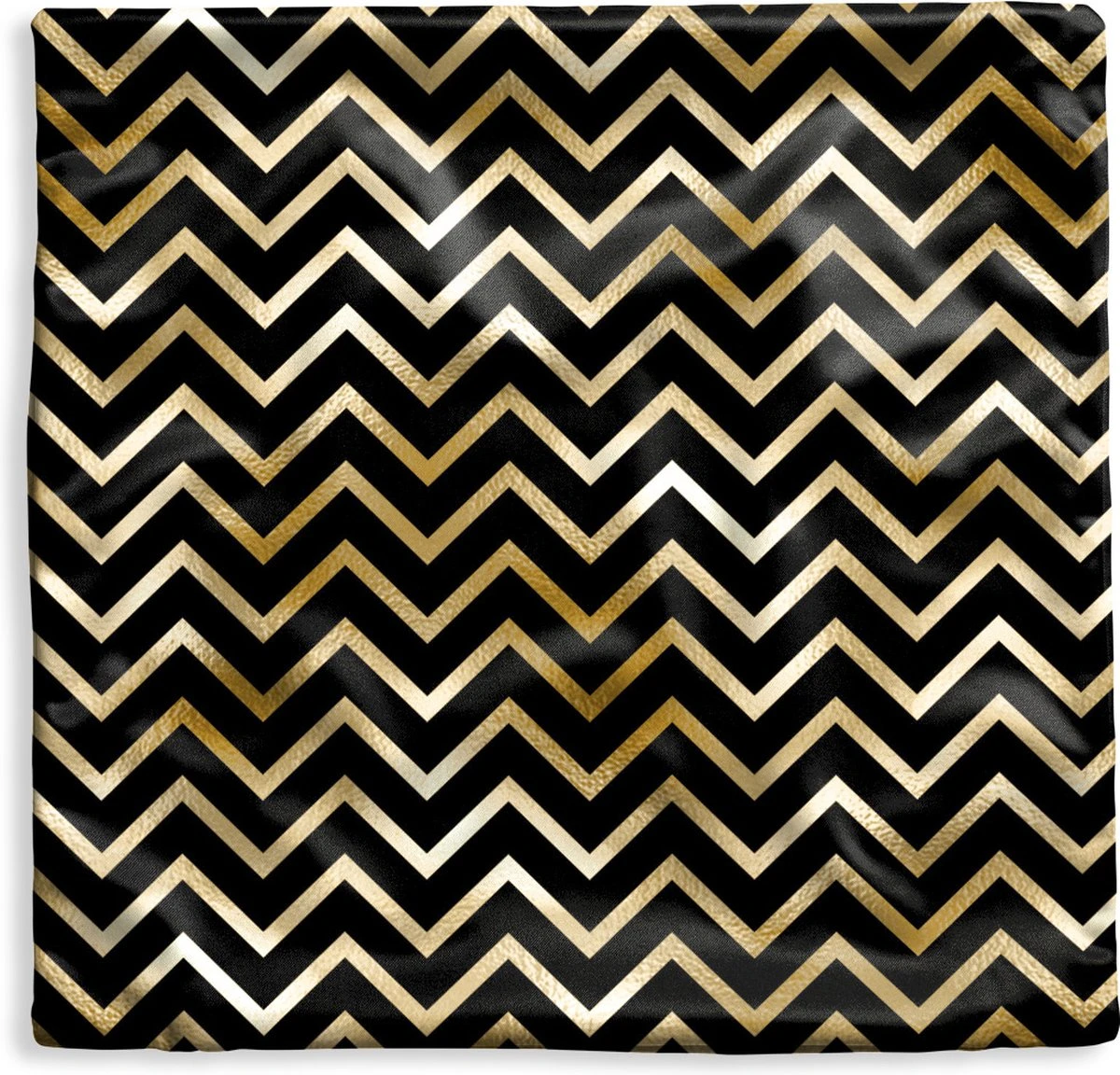 Kussenhoes 60x60 Cm - Patronen - Lijn - Goud - Katoen / Polyester - Voor Binnen 3 Kussenhoes 60x60 Cm - Patronen - Lijn - Goud - Katoen / Polyester - Voor Binnen