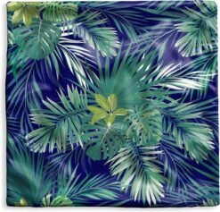 Kussenhoes 50x50 Cm - Jungle - Patronen - Blad - Jongens - Meisjes - Kinderen - Katoen / Polyester - Voor Binnen