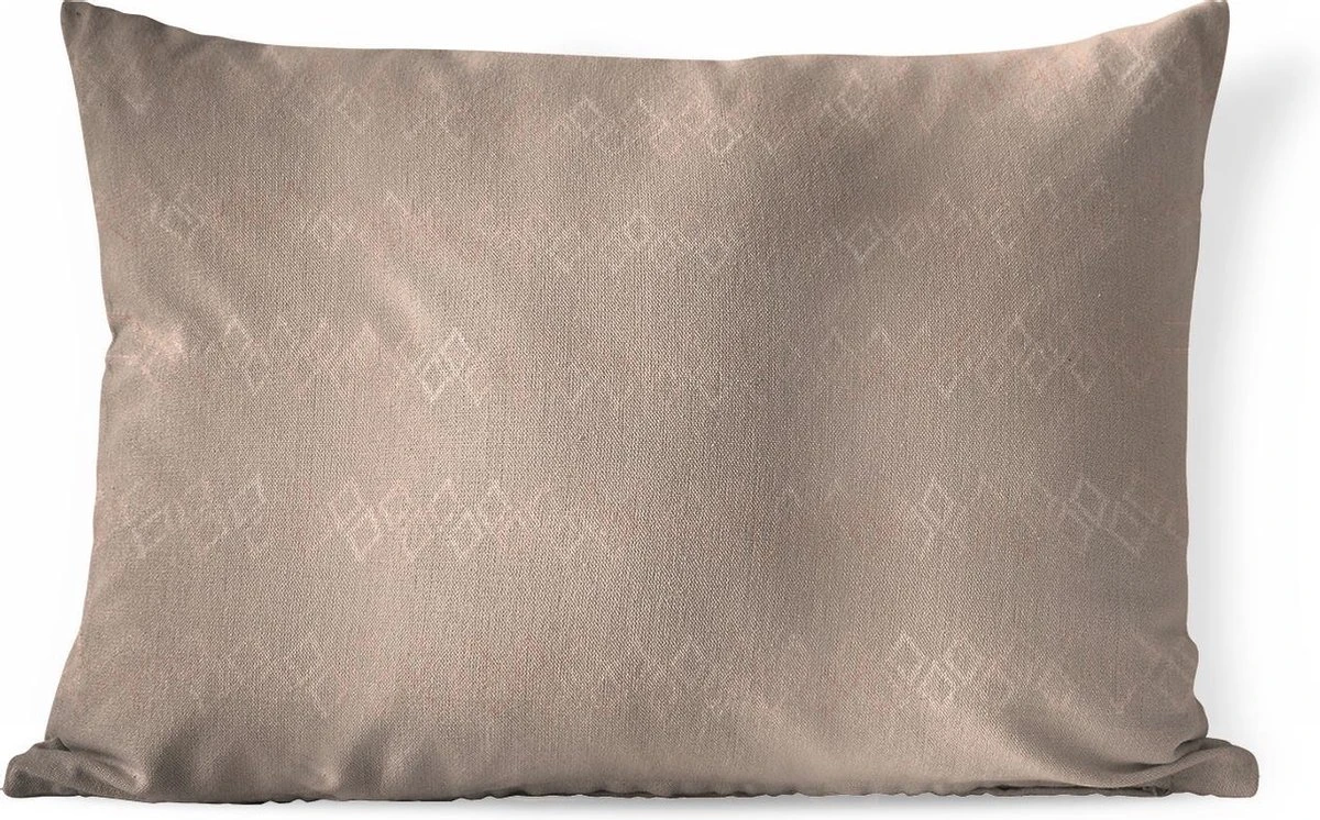 Sierkussens - Kussen - Luxe Patroon Van Roségouden Ruiten Tegen Een Roze Achtergrond - 50x30 Cm - Kussen Van Katoen 3 Sierkussens - Kussen - Luxe Patroon Van Roségouden Ruiten Tegen Een Roze Achtergrond - 50x30 Cm - Kussen Van Katoen