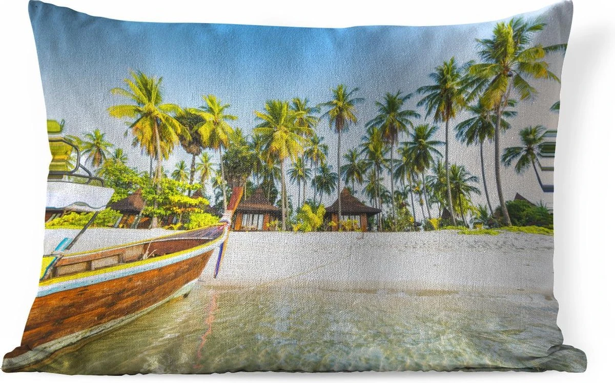 Sierkussens - Kussen - Een Boot Bij Een Tropisch Strand In Het Aziatische Thailand - 60x40 Cm - Kussen Van Katoen 12 Sierkussens - Kussen - Een Boot Bij Een Tropisch Strand In Het Aziatische Thailand - 60x40 Cm - Kussen Van Katoen - Afbeelding 10