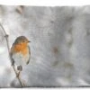 Buitenkussens - Tuin - Roodborstje Op Een Dunne Tak In De Winter - 50x30 Cm -Pillowmonkey 1200x747 49