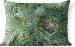 Buitenkussens - Tuin - Tijgerkop Tussen Varens - 60x40 Cm