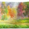 Buitenkussens - Tuin - Een Kleurrijke Illustratie Van Bomen - 60x40 Cm -Pillowmonkey 1200x747 94