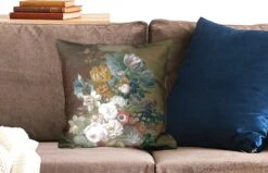 Kussenhoes 45x45 Cm - Stilleven Met Bloemen - Schilderij Van Eelke Jelles Eelkema - Katoen / Polyester - Voor Binnen -Pillowmonkey 1200x771 314