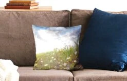 Sierkussens - Kussentjes Woonkamer - 40x40 Cm - Zomer - Bloemen - Olieverf -Pillowmonkey 1200x771 441