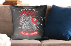 Sierkussens - Kussentjes Woonkamer - 60x60 Cm - Mancave - Motor - Voertuigen - Vintage -Pillowmonkey 1200x771 507
