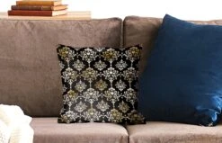 Sierkussens - Kussentjes Woonkamer - 40x40 Cm - Patronen - Barok - Goud - Zwart -Pillowmonkey 1200x771 527