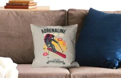 Sierkussens - Kussentjes Woonkamer - 40x40 Cm - Ski - Sport - Vintage -Pillowmonkey 1200x771 529
