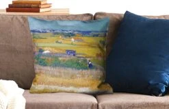 Kussenhoes 50x50 Cm - De Oogst - Vincent Van Gogh - Katoen / Polyester - Voor Binnen -Pillowmonkey 1200x771 57