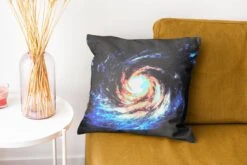 Kussenhoes 40x40 Cm - Sterren - Ruimte - Blauw - Katoen / Polyester - Voor Binnen -Pillowmonkey 1200x800 103