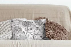Kussenhoes 50x30 Cm - Natuur - Stilleven - Zwart - Wit - Katoen / Polyester - Voor Binnen -Pillowmonkey 1200x800 1045