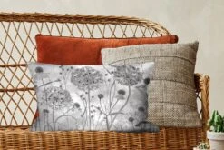 Kussenhoes 50x30 Cm - Natuur - Stilleven - Zwart - Wit - Katoen / Polyester - Voor Binnen -Pillowmonkey 1200x800 1046