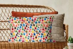 Kussenhoes 60x40 Cm - Patronen - Koffie - Theepot - Retro - Katoen / Polyester - Voor Binnen -Pillowmonkey 1200x800 1069
