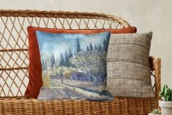 Kussenhoes 45x45 Cm - Boomgaard Tegen Cipressen - Vincent Van Gogh - Katoen / Polyester - Voor Binnen -Pillowmonkey 1200x800 1081