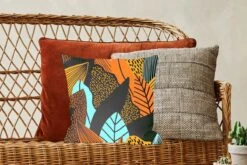 Kussenhoes 40x40 Cm - Bloemen - Bladeren - Patroon - Katoen / Polyester - Voor Binnen -Pillowmonkey 1200x800 1101