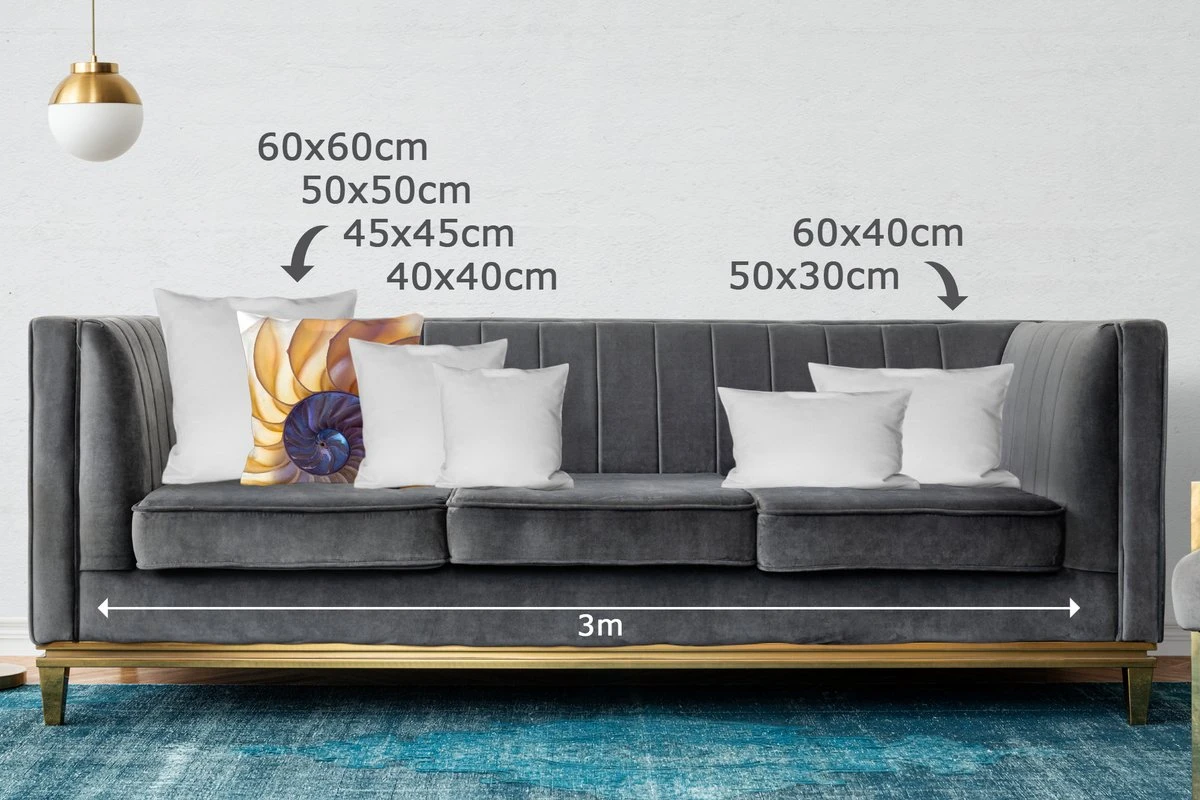 Kussenhoes 50x50 Cm - Schelp - Blauw - Zee - Katoen / Polyester - Voor Binnen 8 Kussenhoes 50x50 Cm - Schelp - Blauw - Zee - Katoen / Polyester - Voor Binnen - Afbeelding 6