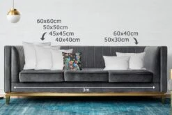 Kussenhoes 40x40 Cm - Patronen - Pauw - Bloesem - Zwart - Katoen / Polyester - Voor Binnen -Pillowmonkey 1200x800 1158