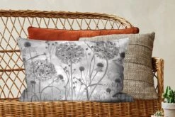 Kussenhoes 60x40 Cm - Natuur - Stilleven - Zwart - Wit - Katoen / Polyester - Voor Binnen -Pillowmonkey 1200x800 1167