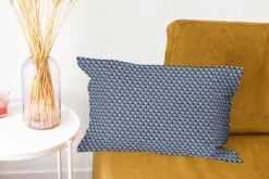 Kussenhoes 50x30 Cm - Japan - Blauw - Wit - Patronen - Katoen / Polyester - Voor Binnen -Pillowmonkey 1200x800 1201