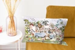 Sierkussens - Kussentjes Woonkamer - 50x30 Cm - Jungle - Bus - Dieren - Kinderen - Planten -Pillowmonkey 1200x800 1244