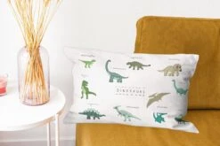Sierkussens - Kussentjes Woonkamer - 50x30 Cm - Kinderkamer - Kleuren - Dinosaurus - Jongen - Meisje - Kind -Pillowmonkey 1200x800 1252