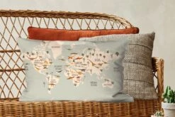 Sierkussens - Kussentjes Woonkamer - 60x40 Cm - Wereldkaart Kinderen - Dino's - Kinderkamer - Jongens - Meisjes - Kinderen 12 Sierkussens - Kussentjes Woonkamer - 60x40 Cm - Wereldkaart Kinderen - Dino's - Kinderkamer - Jongens - Meisjes - Kinderen -Pillowmonkey 1200x800 1263