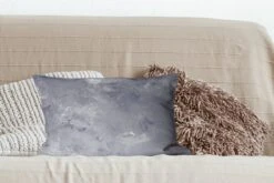 Sierkussens - Kussentjes Woonkamer - 50x30 Cm - Leisteen - Beton - Retro - Structuren - Grijs - Rustiek -Pillowmonkey 1200x800 1291