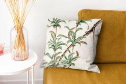 Kussenhoes 40x40 Cm - Vintage - Bladeren - Japans - Katoen / Polyester - Voor Binnen -Pillowmonkey 1200x800 130