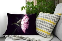 Sierkussens - Kussen - Pioenroos Met Dauwdruppels - 60x40 Cm - Kussen Van Katoen -Pillowmonkey 1200x800 1303