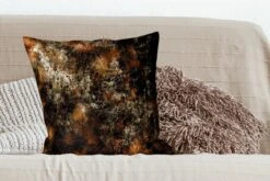 Sierkussens - Kussentjes Woonkamer - 60x60 Cm - Goud - Zwart - Abstract -Pillowmonkey 1200x800 1307
