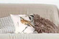 Sierkussens - Kussentjes Woonkamer - 40x40 Cm - Vogel - Tak - Tekens - Japans -Pillowmonkey 1200x800 1330