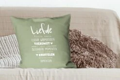 Sierkussens - Kussentjes Woonkamer - 60x60 Cm - Trouwen - 'Liefde' - Spreuken - Quotes -Pillowmonkey 1200x800 1350