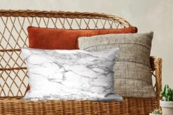 Sierkussens - Kussen - Zwarte Patronen Door Wit Marmer - 50x30 Cm - Kussen Van Katoen -Pillowmonkey 1200x800 1355