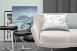 Sierkussens - Kussen - Zwarte Patronen Door Wit Marmer - 50x30 Cm - Kussen Van Katoen -Pillowmonkey 1200x800 1356